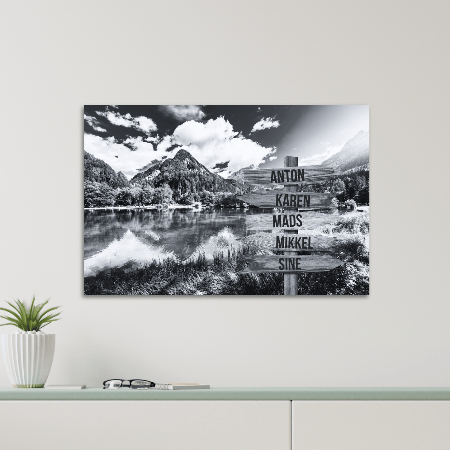 Skovsø - Personligt Lærredsprint