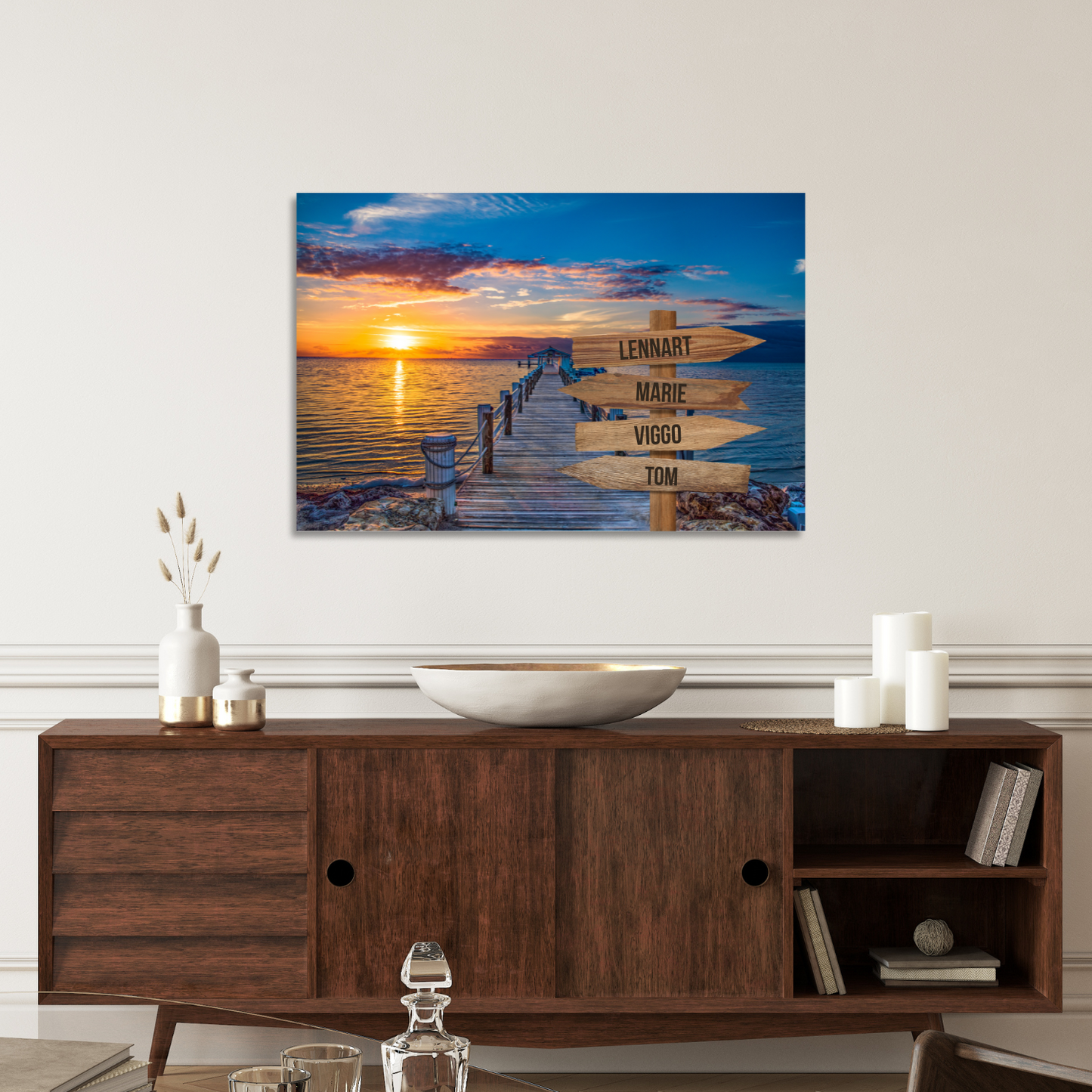 Badebro farver - Personligt Lærredsprint