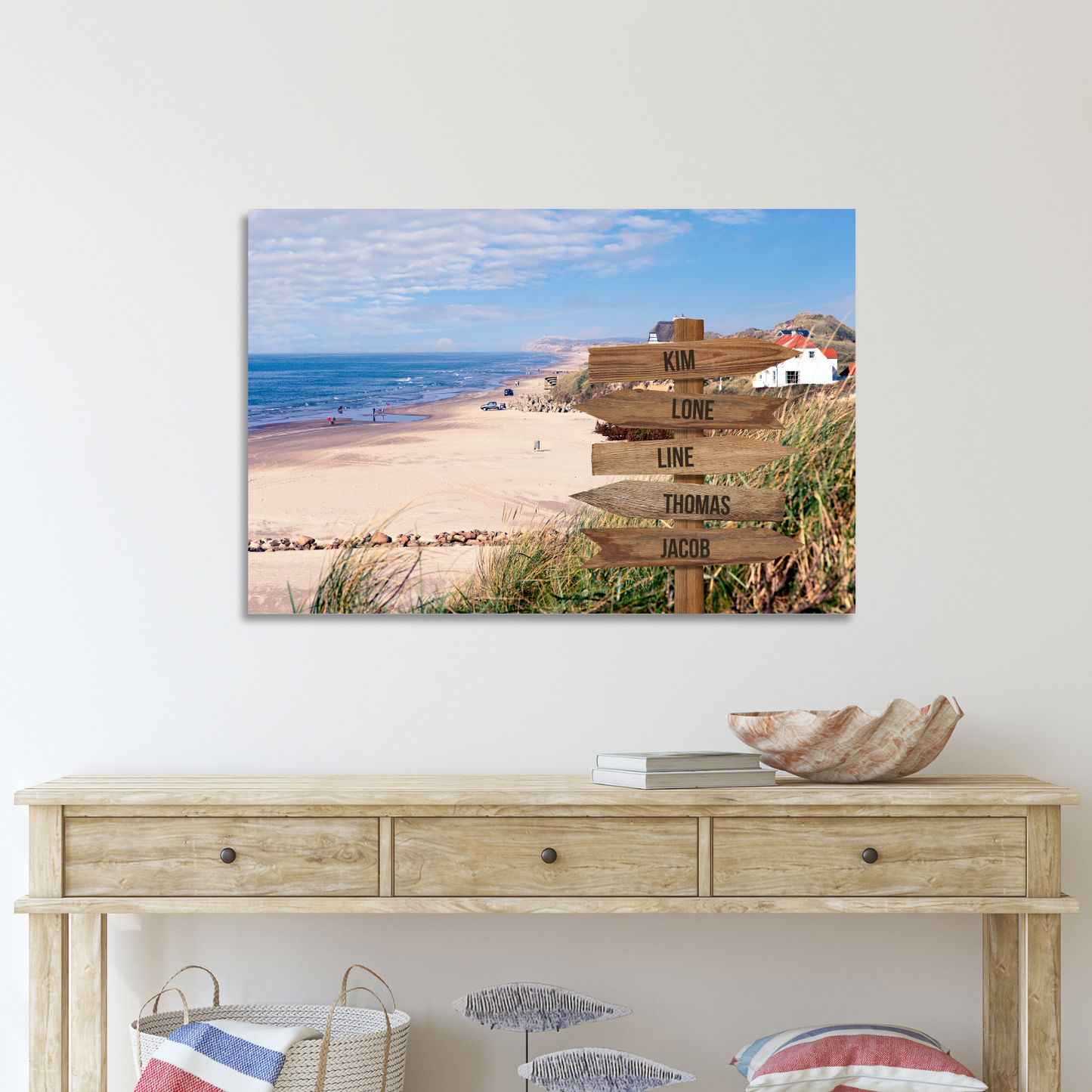 Skagen farver - Personligt Lærredsprint