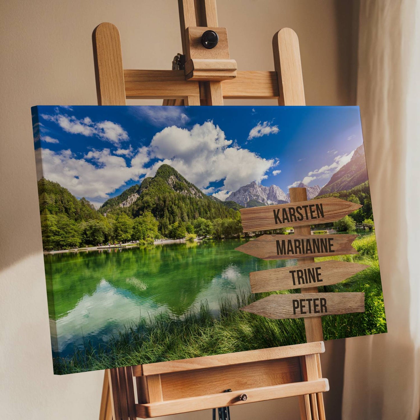 Skovsø farver - Personligt Lærredsprint