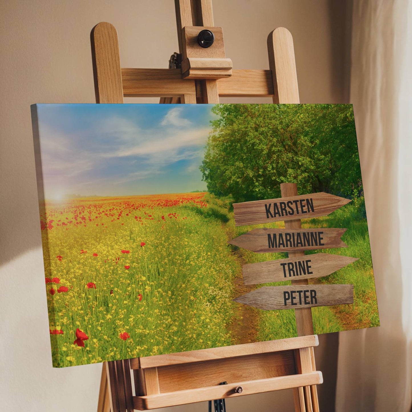 Sommer farver - Personligt Lærredsprint