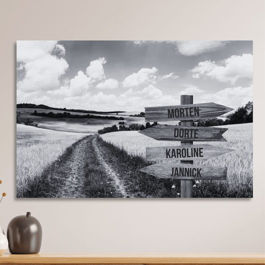Markvej - Personligt Lærredsprint