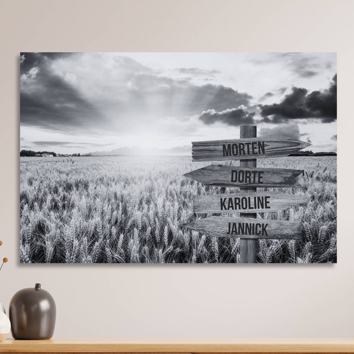 Solopgang - Personligt Lærredsprint