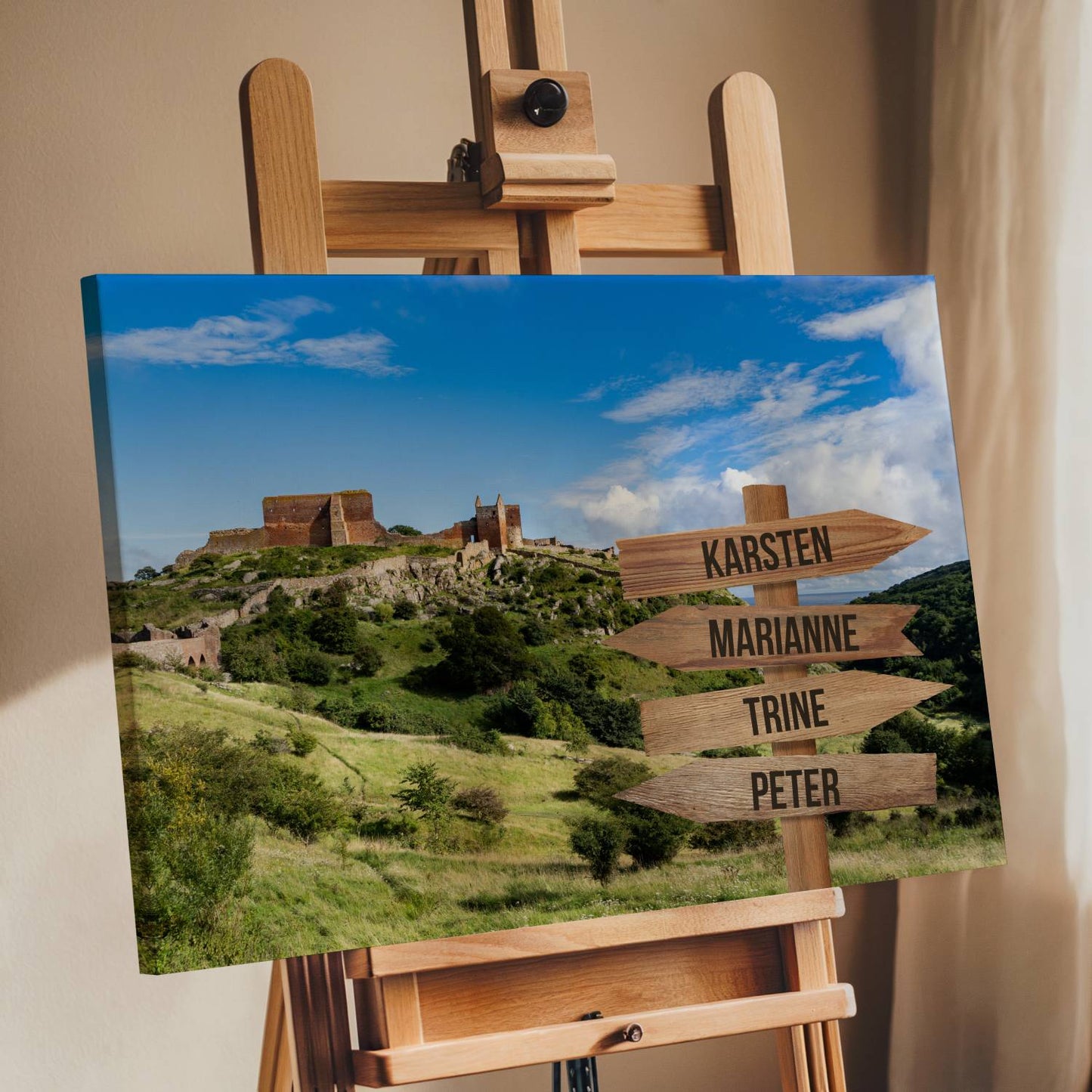 Hammershus farver - Personligt Lærredsprint