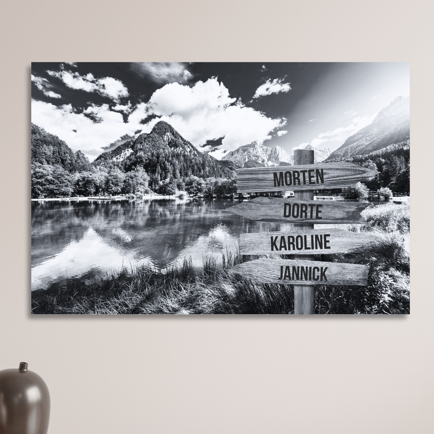 Skovsø - Personligt Lærredsprint