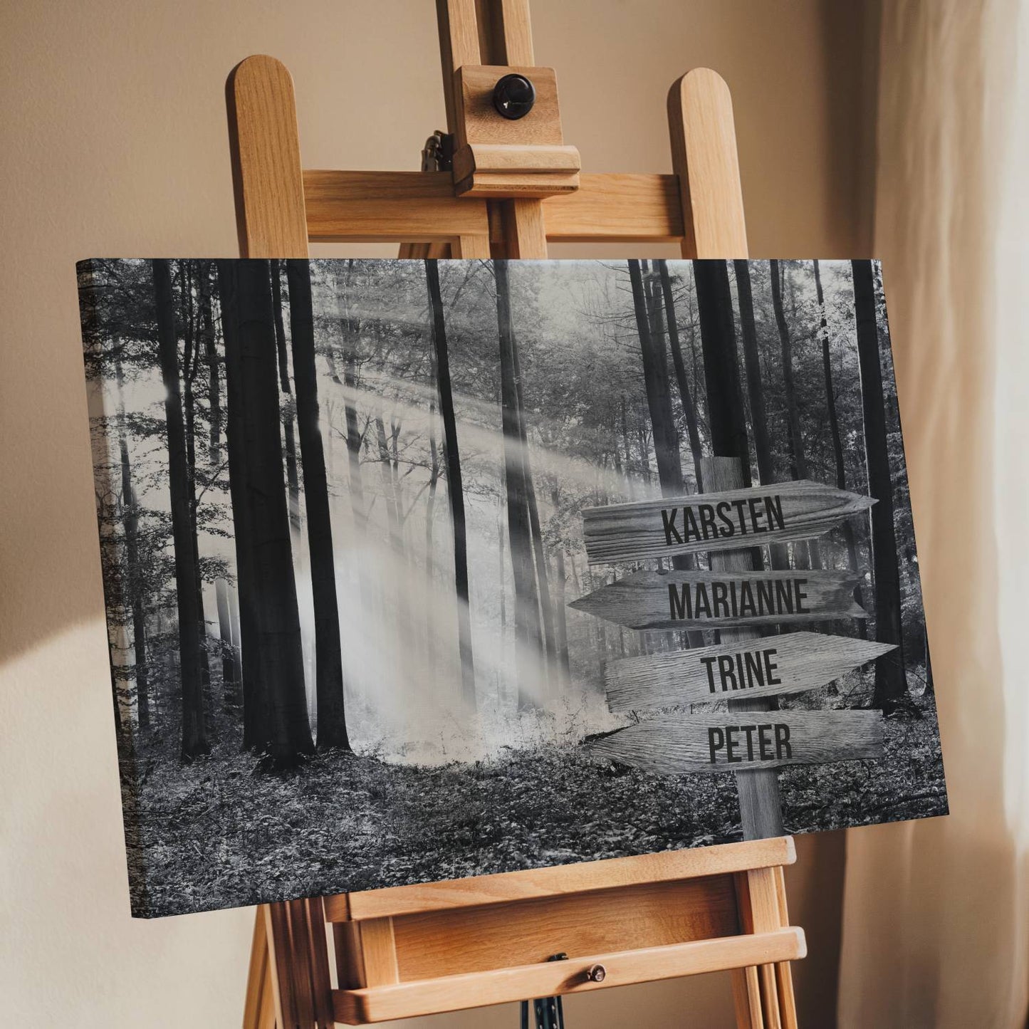Skoven - Personligt Lærredsprint