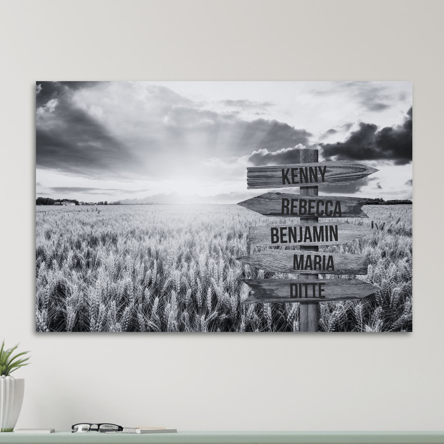 Solopgang - Personligt Lærredsprint