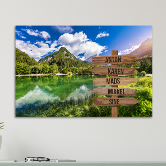 Skovsø farver - Personligt Lærredsprint