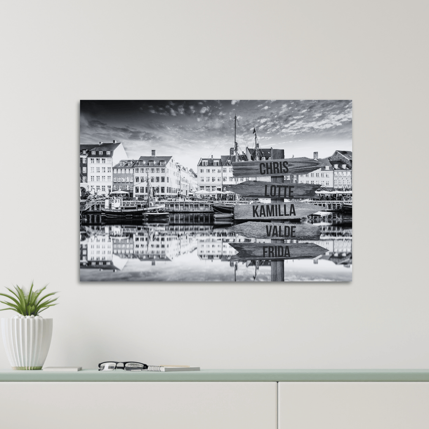 Nyhavn - Personligt Lærredsprint