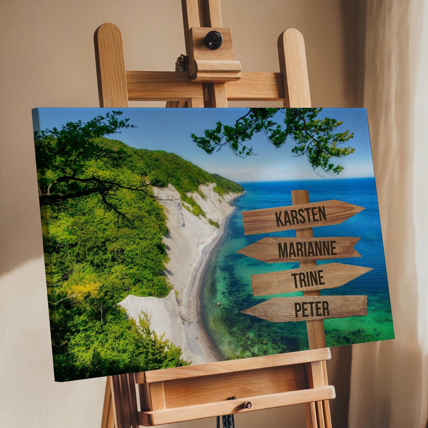 Mols Bjerge farver - Personligt Lærredsprint