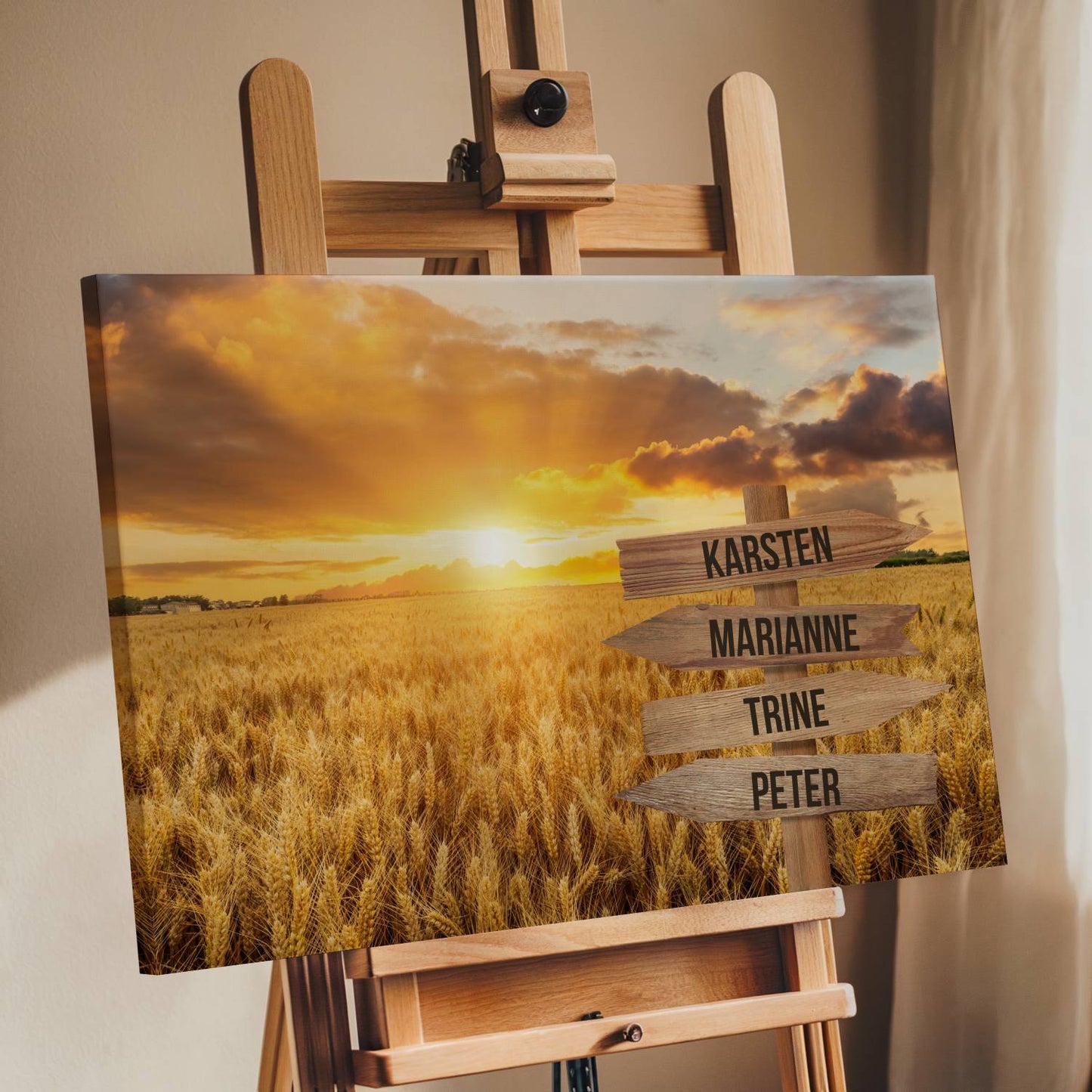 Solopgang farver - Personligt Lærredsprint