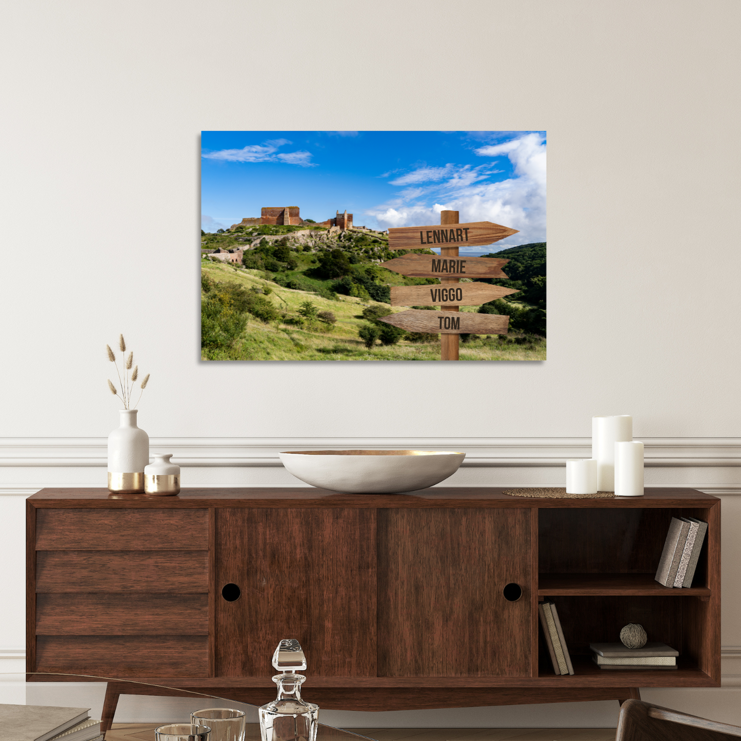 Hammershus farver - Personligt Lærredsprint