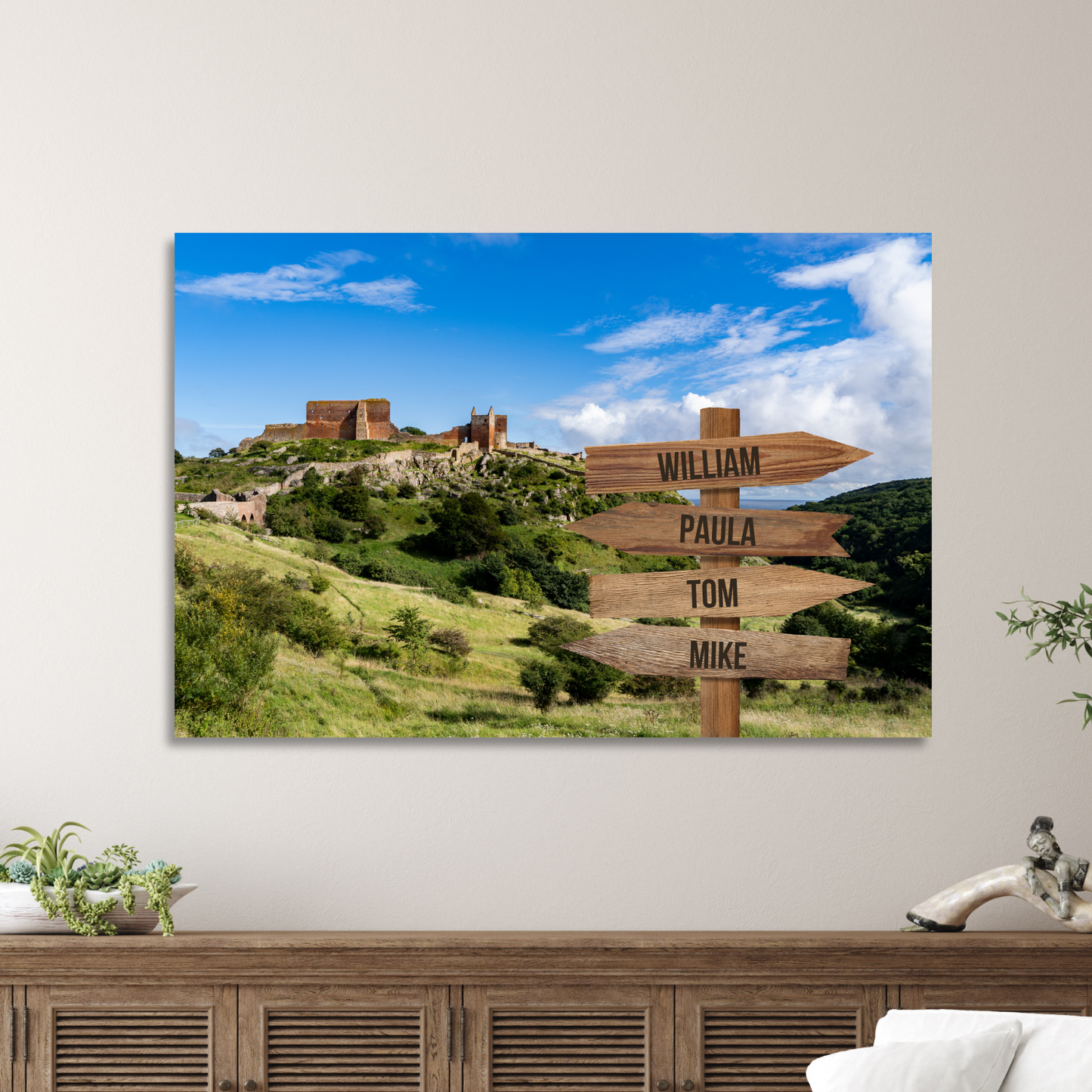 Hammershus farver - Personligt Lærredsprint