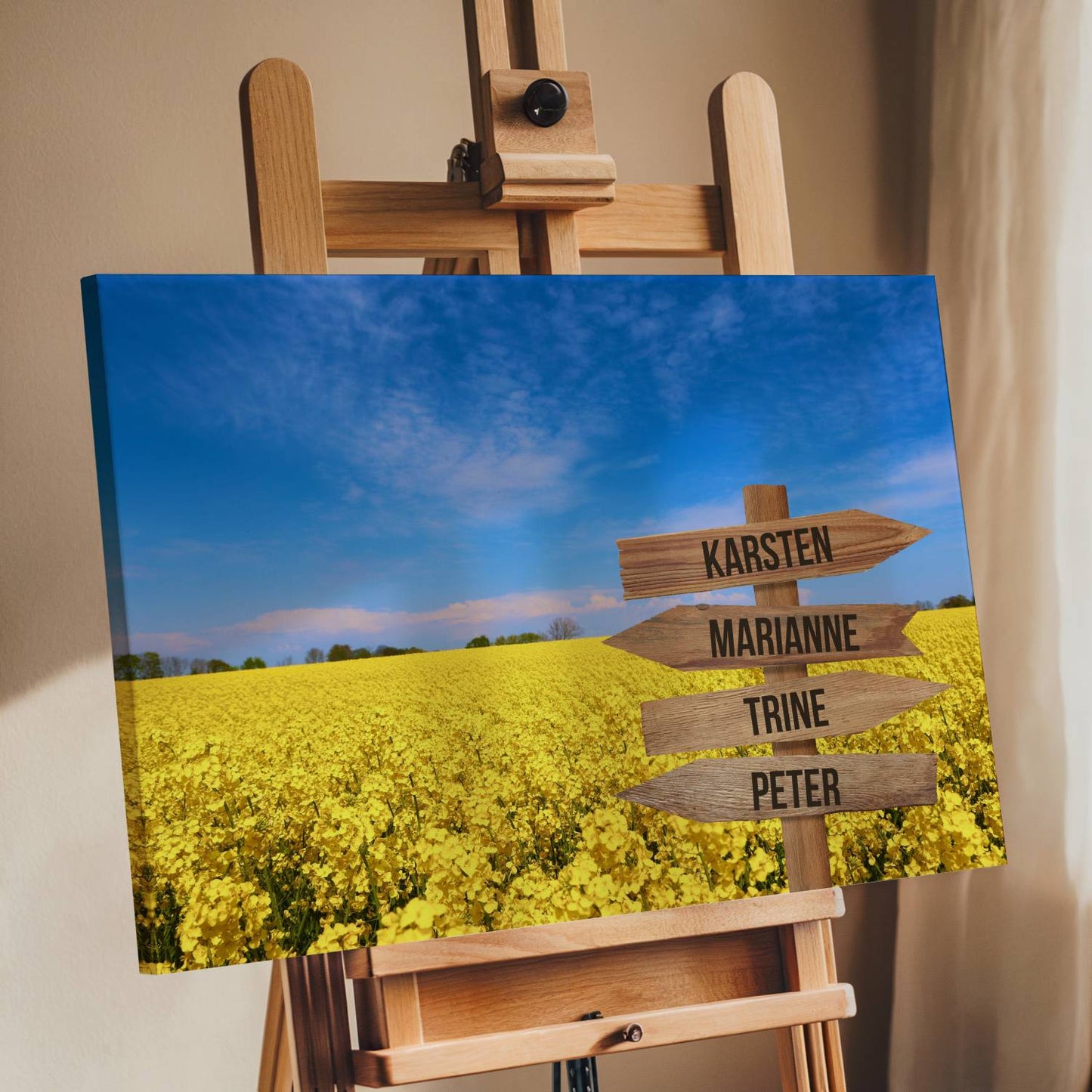 Rapsmark farver - Personligt Lærredsprint