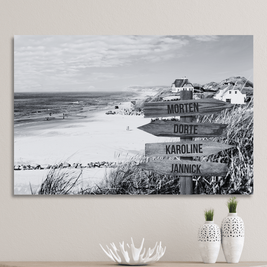 Skagen - Personligt Lærredsprint