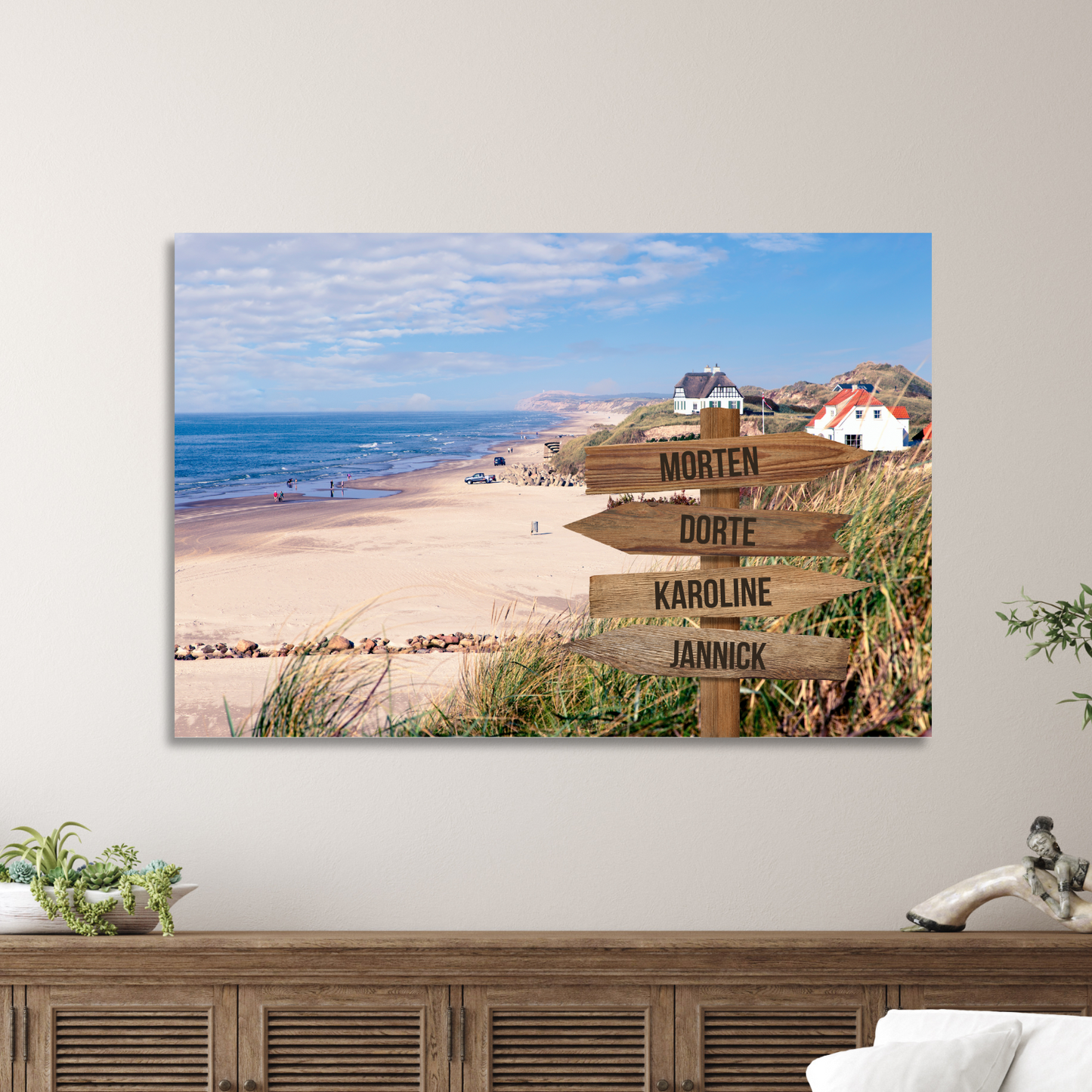 Skagen farver - Personligt Lærredsprint