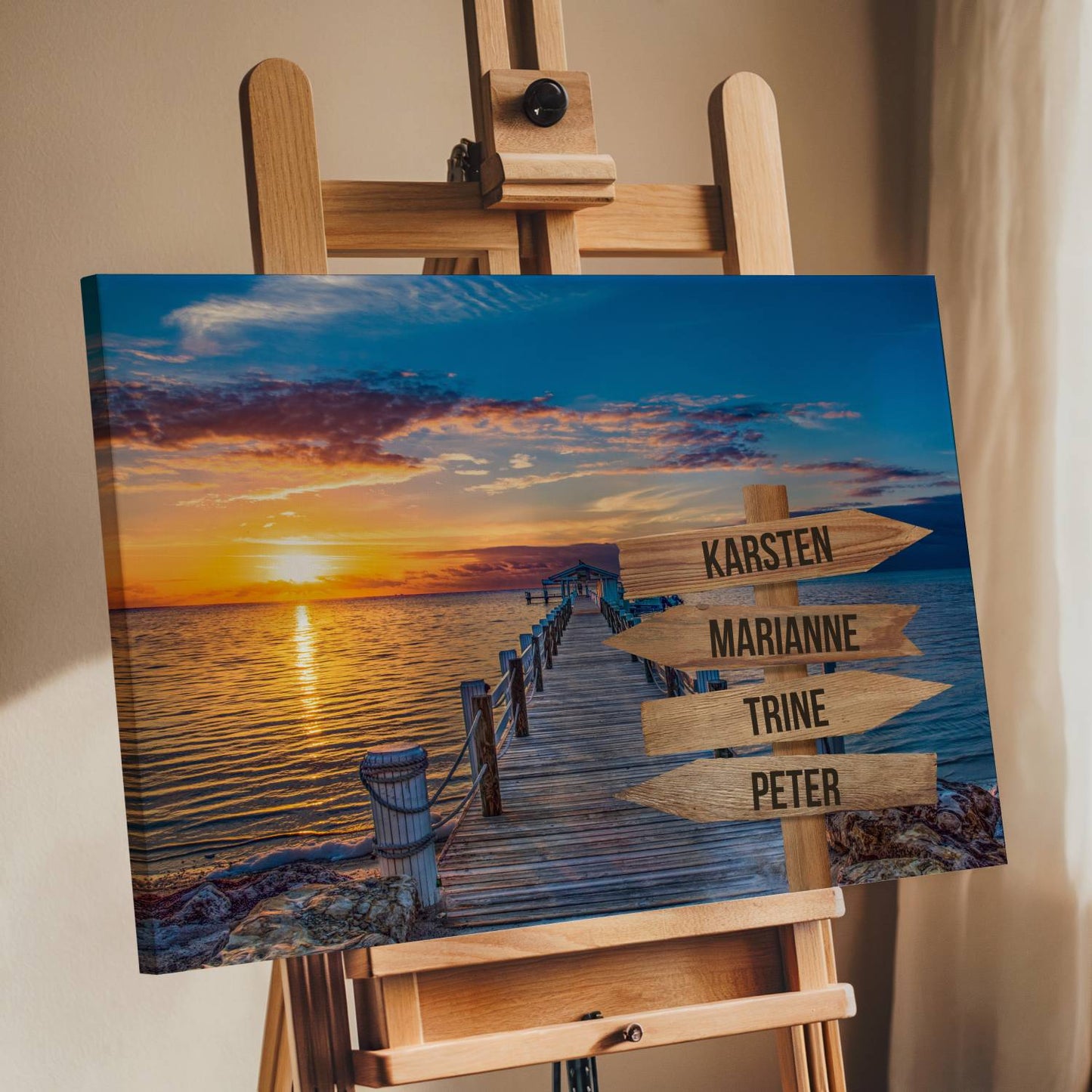 Badebro farver - Personligt Lærredsprint