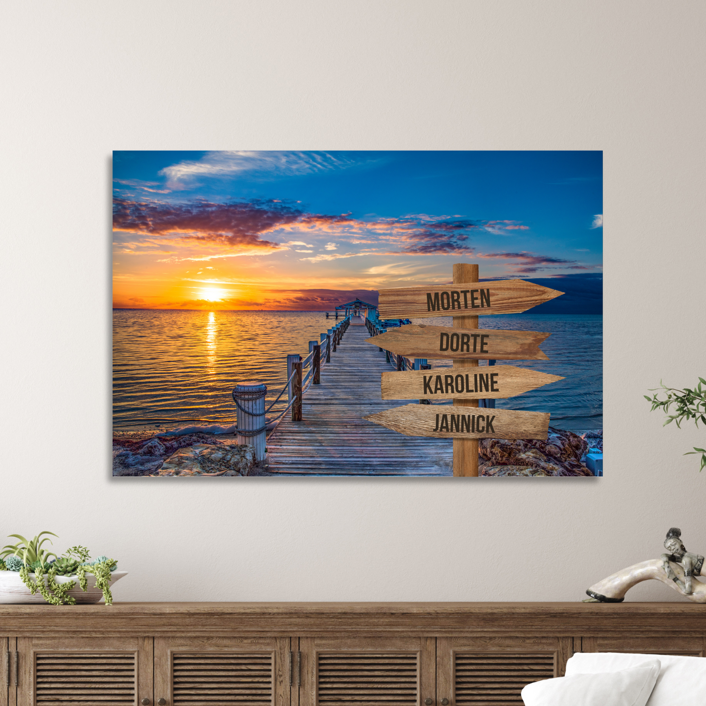 Badebro farver - Personligt Lærredsprint