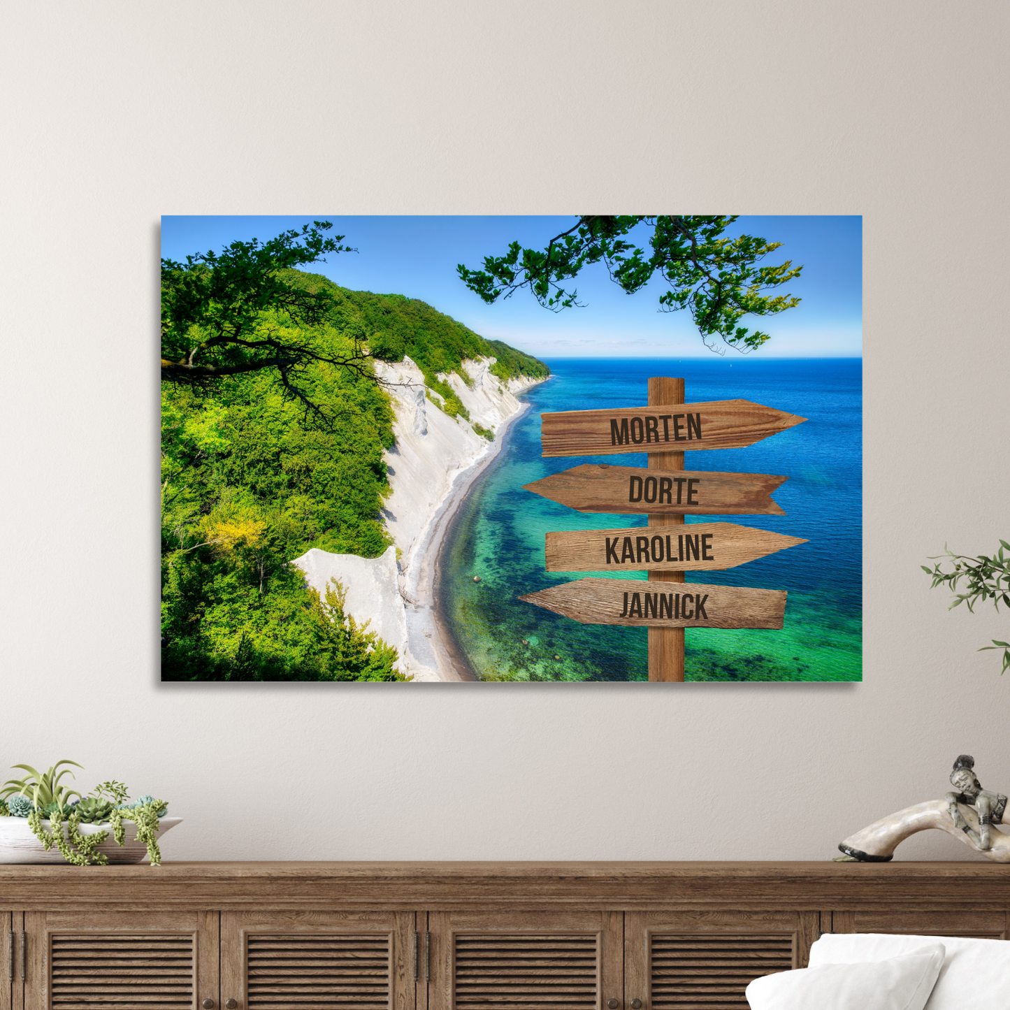 Mols Bjerge farver - Personligt Lærredsprint