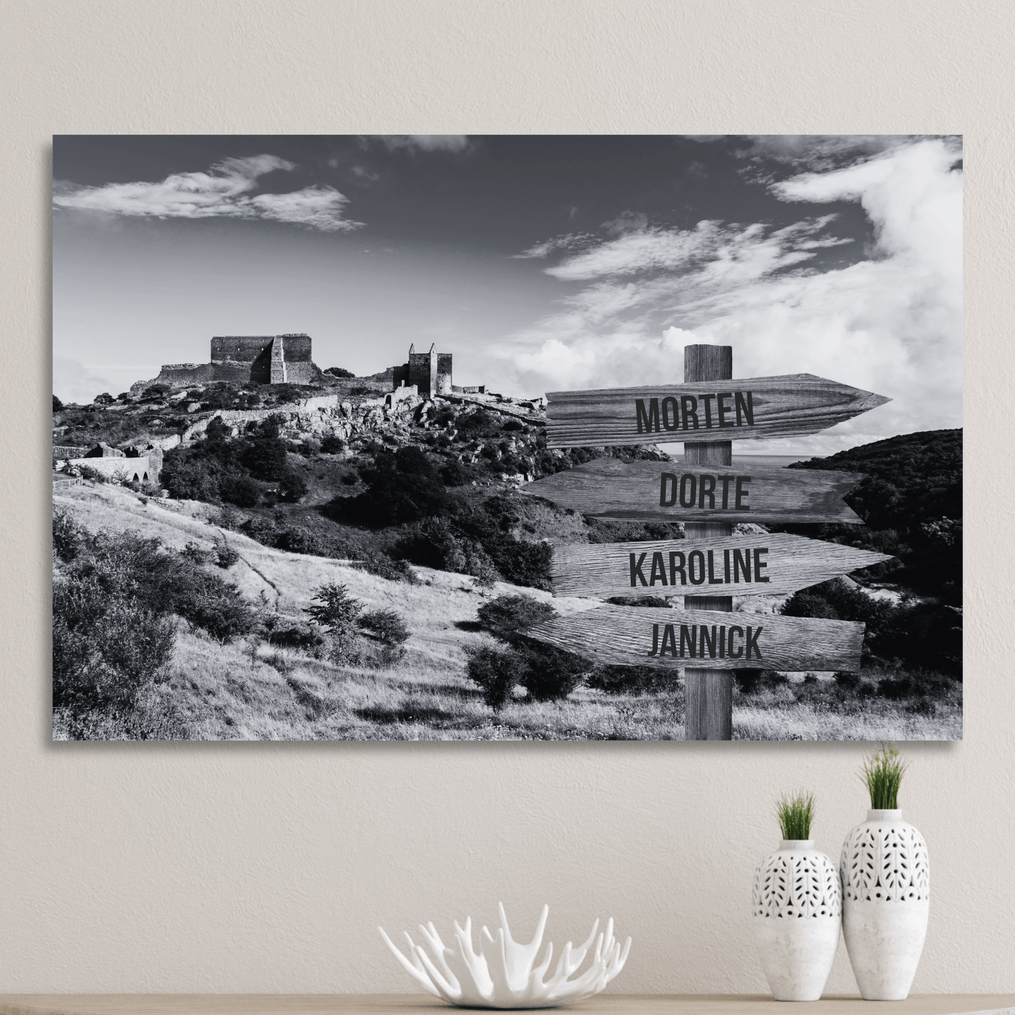 Hammershus - Personligt Lærredsprint