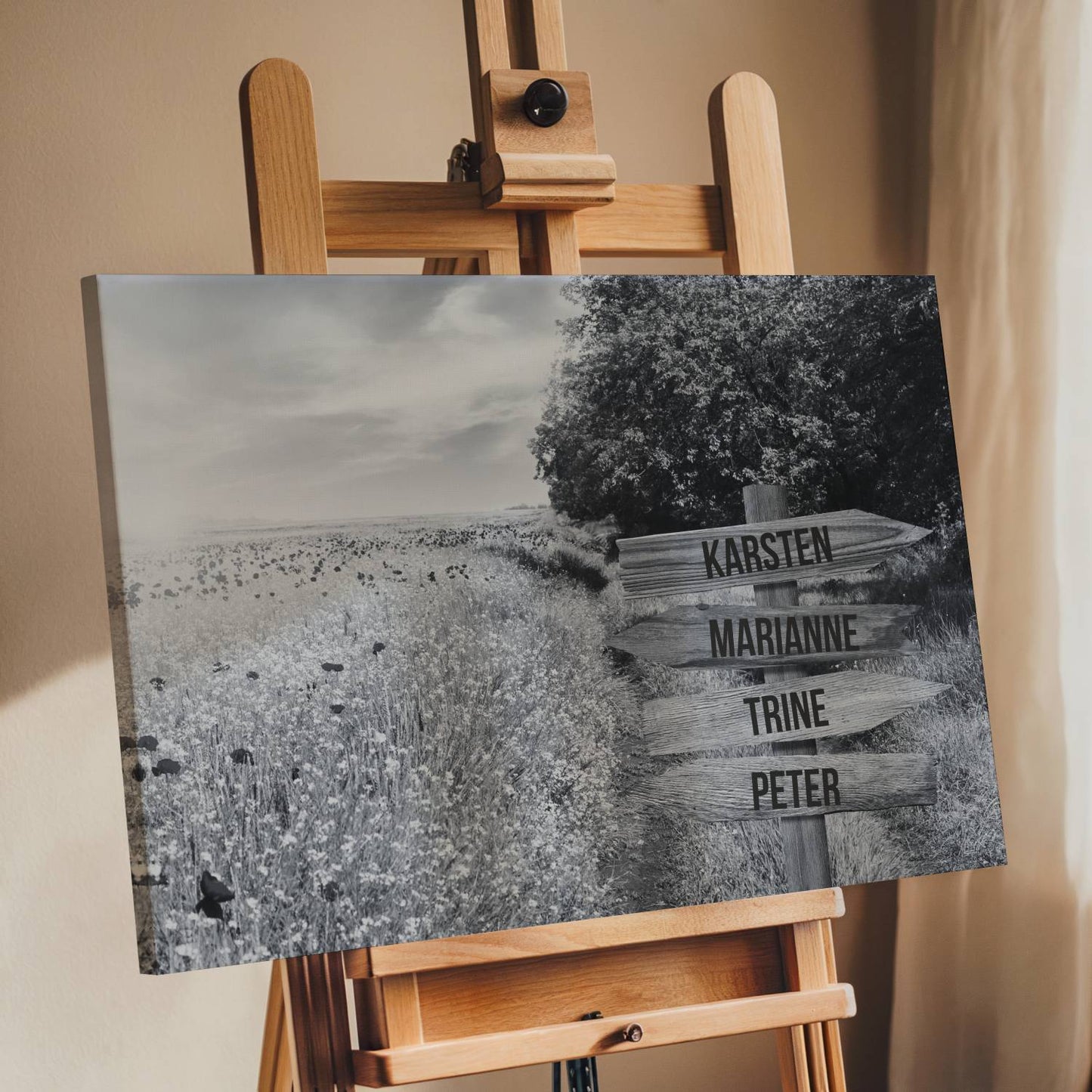 Blomster - Personligt Lærredsprint