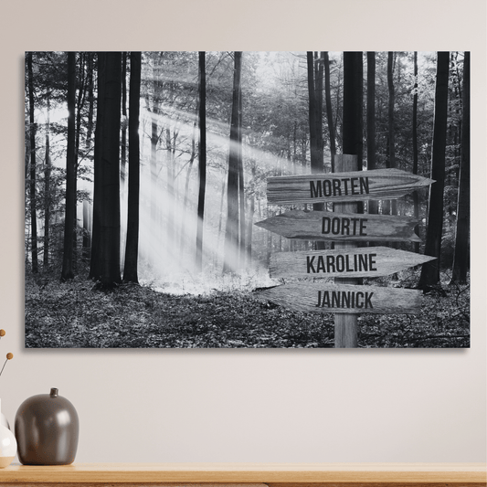 Skoven - Personligt Lærredsprint